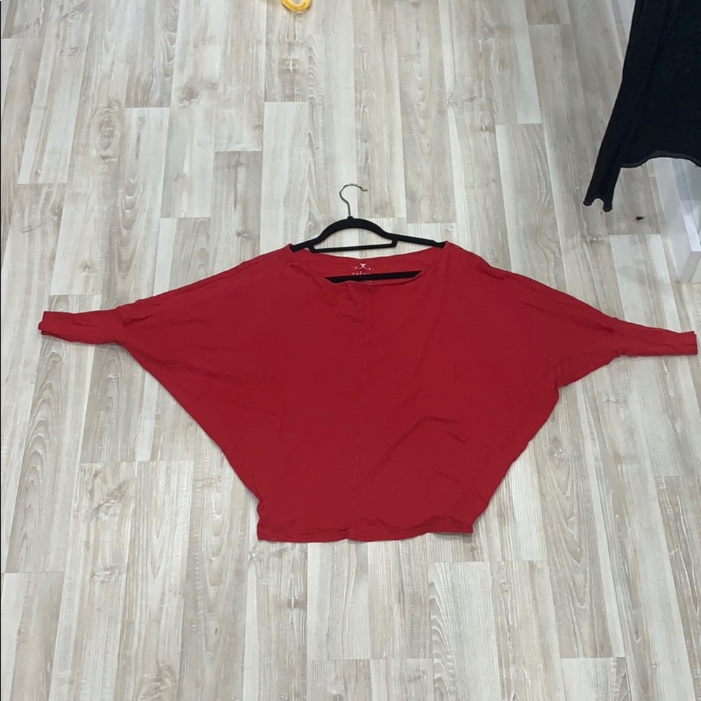 Red Long Sleeve Tee